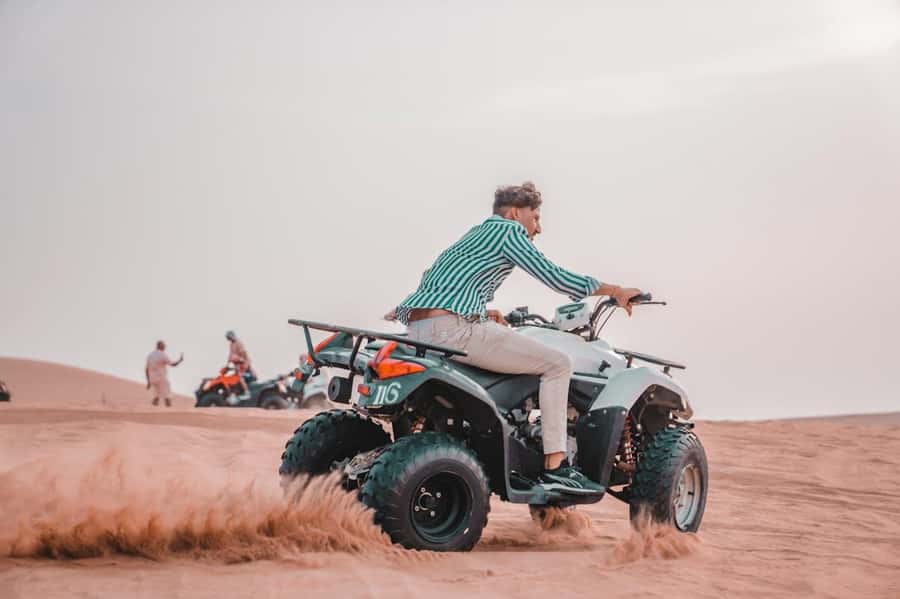 Marrakech: Agafay Desert Quad Bike with Camels & Dinner Show - Dinner in the Bedouin-style camp