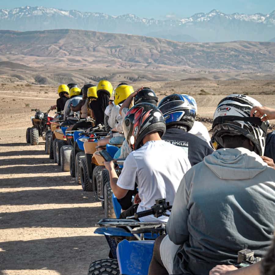 Marrakech: Agafay Desert Quad Biking, Camel Ride Fire Show - The argan oil cooperative stop