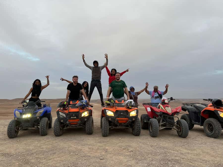 Marrakech: Agafay Desert Quad Biking & Dinner Show - From Marrakech streets to Agafay’s rocky hills