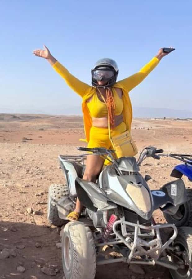 Marrakech: Agafay Desert Quad Biking with Dinner Show - The camel trek changes the pace