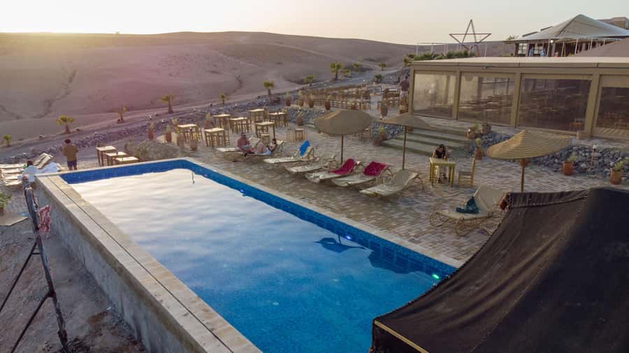 Marrakech: Agafay Desert Quad, Camel or Pool Day with Lunch - A gentle camel ride with useful photo stops