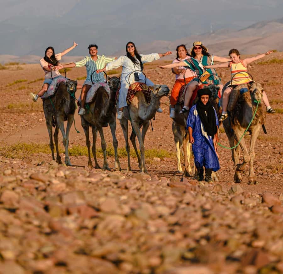 Marrakech: Agafay Desert Quad, Camel Ride & Dinner Show - Quad biking over Agafay’s rough tracks