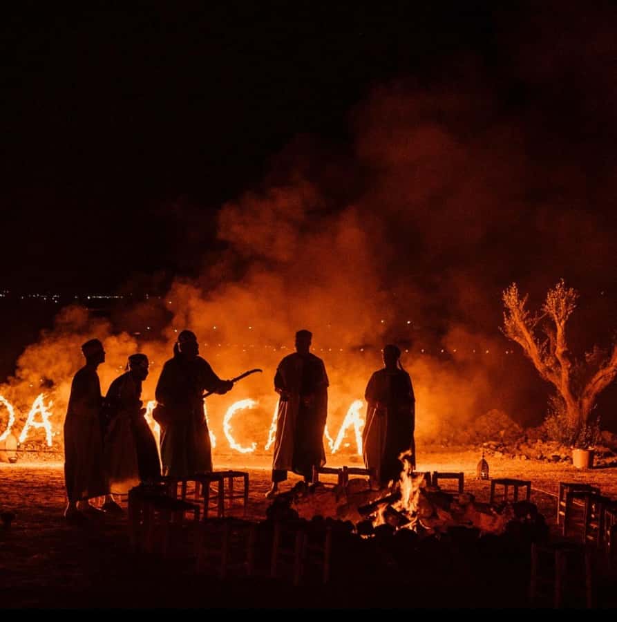 Marrakech: Agafay Desert Quad, Camel Ride & Dinner Show - Dinner under lanterns, music, and fire