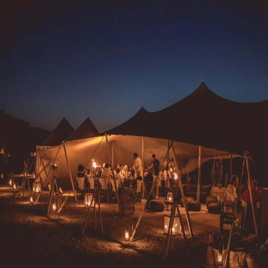 Marrakech: Agafay Desert Quad & Camel Rides with Dinner Show - Sunset gives the evening its best light