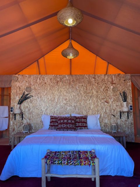 Marrakech: Agafay Desert Retreat, Tent, Dinner, Show & Pool - A generous Moroccan dinner beside the campfire