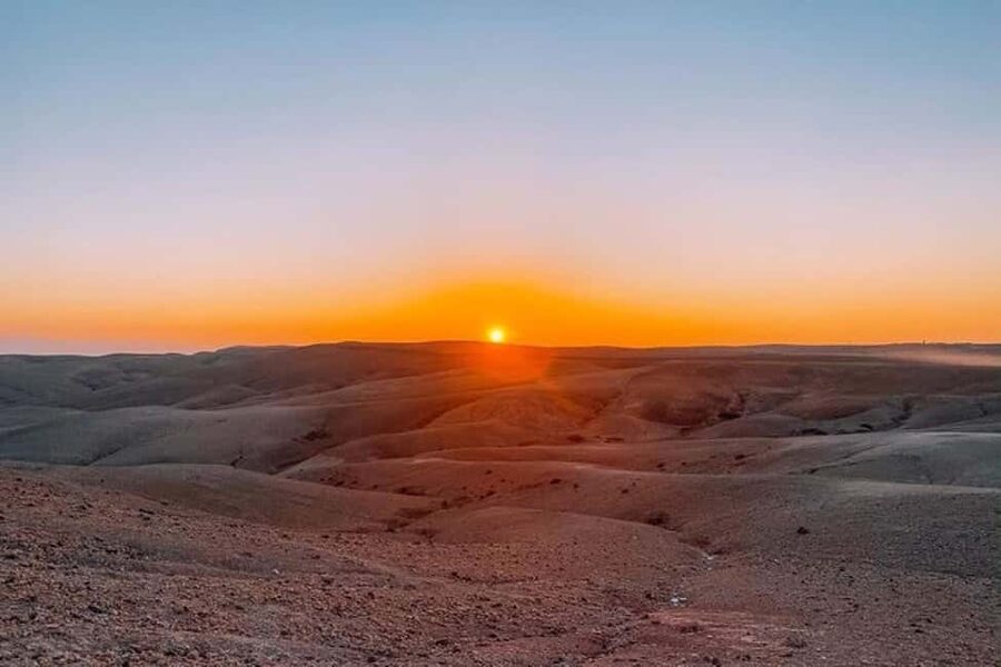 Marrakech: Agafay Desert Sunset, Camel Ride, Dinner and Show - Tea, sweets, and a taste of Morocco