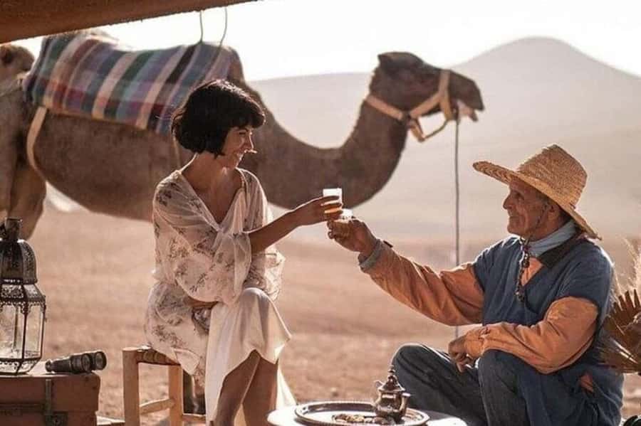 Marrakech : Agafay Desert Sunset Camel Ride & Luxury Dinner - From Marrakech streets to Agafay’s bare hills