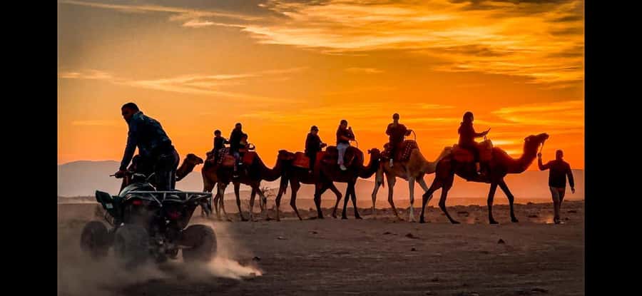 Marrakech: Agafay Dinner Show, Camel Ride, Quad, or Buggy - Dust, scarves, and safety on the motor ride