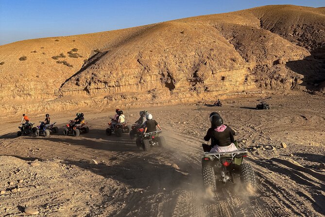 Marrakech: Agafay Quad Tour with Camel Ride, Dinner & Show - Sunset over Agafay and the Atlas Mountains