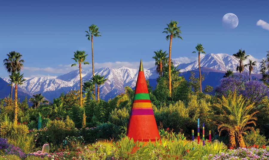 Marrakech: André Heller's ANIMA Garden Ticket - Following the shaded paths and unusual art