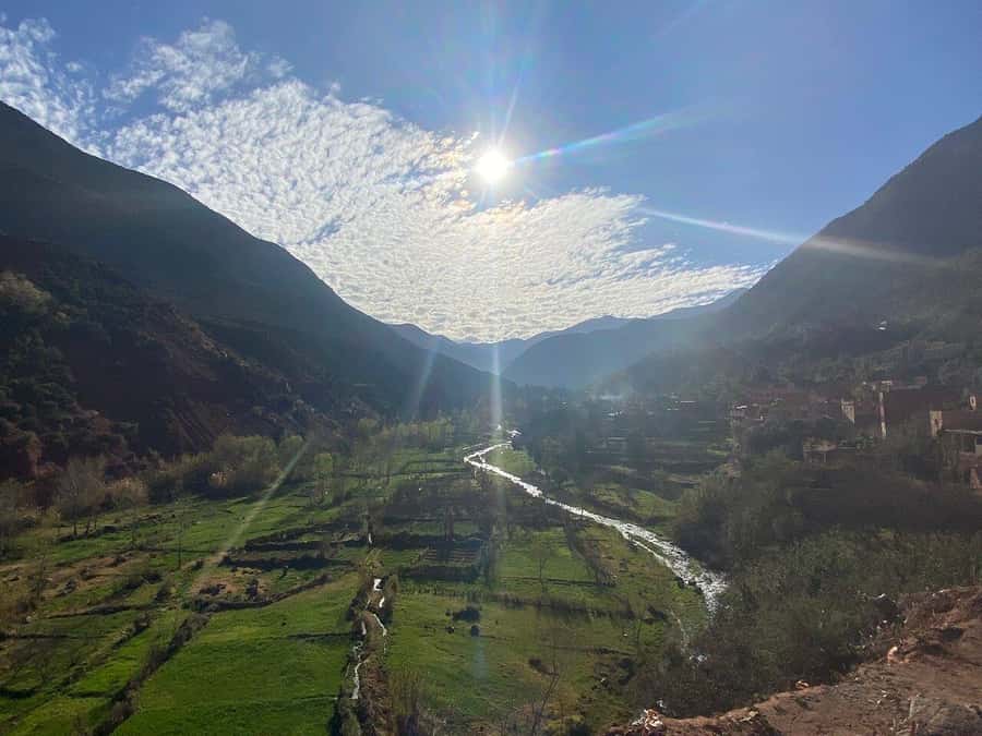 Marrakech: Atlas Mountains, Ourika Valley, Waterfall & Guide - From Marrakech to the red foothills