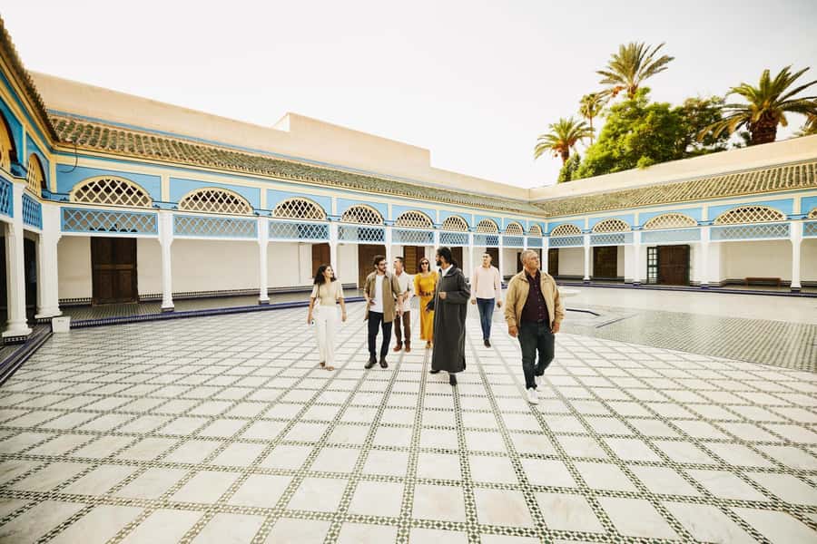 Marrakech: Bahia Palace, Saadian Tombs & Top Highlights Tour - Tinsmiths Square and working craft lanes
