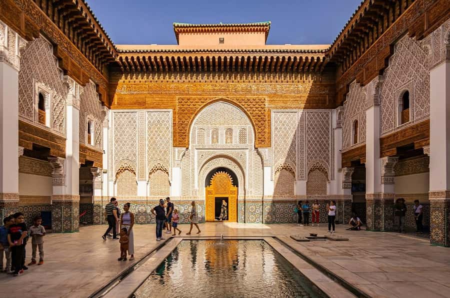 Marrakech: Ben Youssef, Secret Garden, & Souks Walking Tour - Mouassine adds a local Medina layer