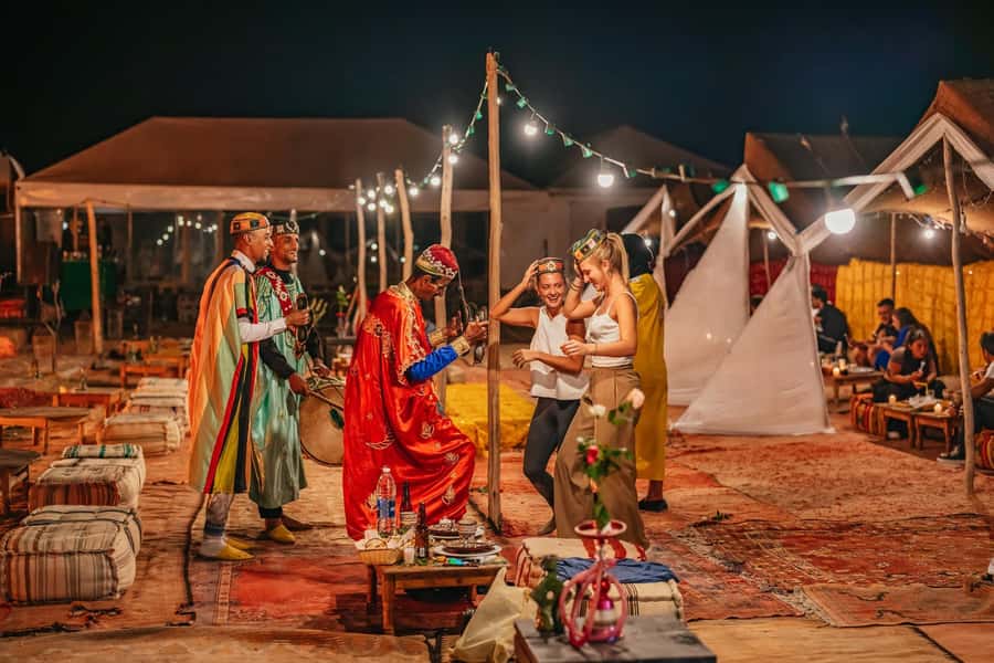 Marrakech: Buggy Ride, Pool & Dinner Show in Agafay Desert - Music, fire, and the long desert evening