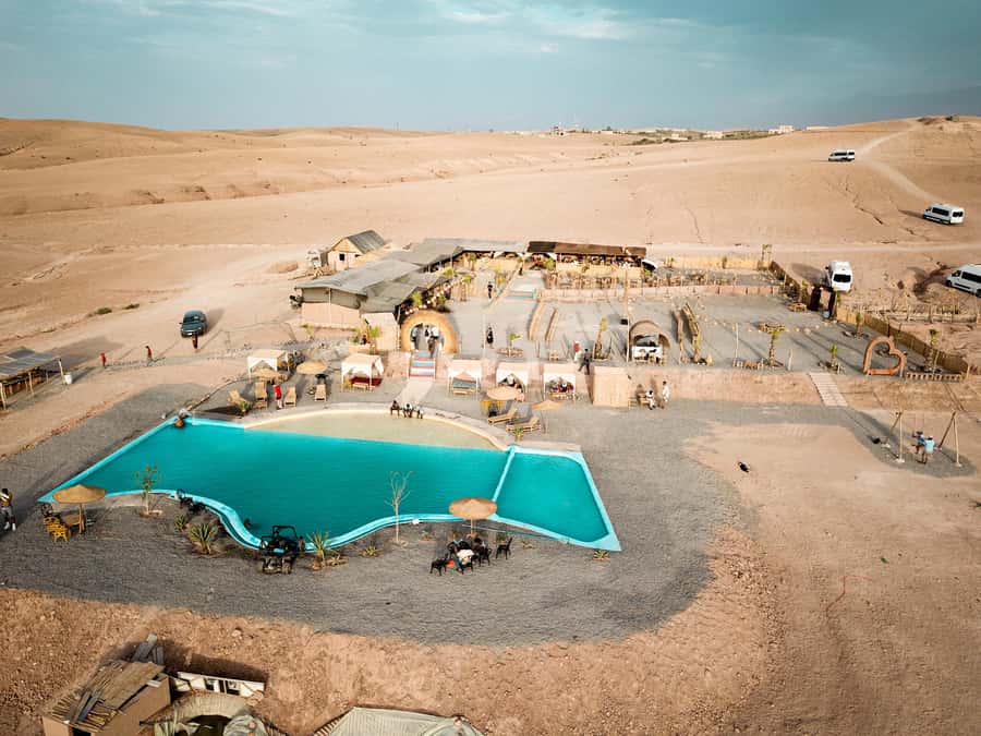 Marrakech: Camel Ride, Dinner, Pool, and Fire Show in Agafay - Drums, dancing, and the fire show