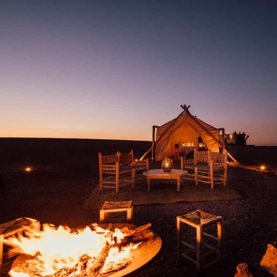 Marrakech: Camel Ride & Dinner with Sunset in Agafay Desert - A practical stop at the argan oil cooperative