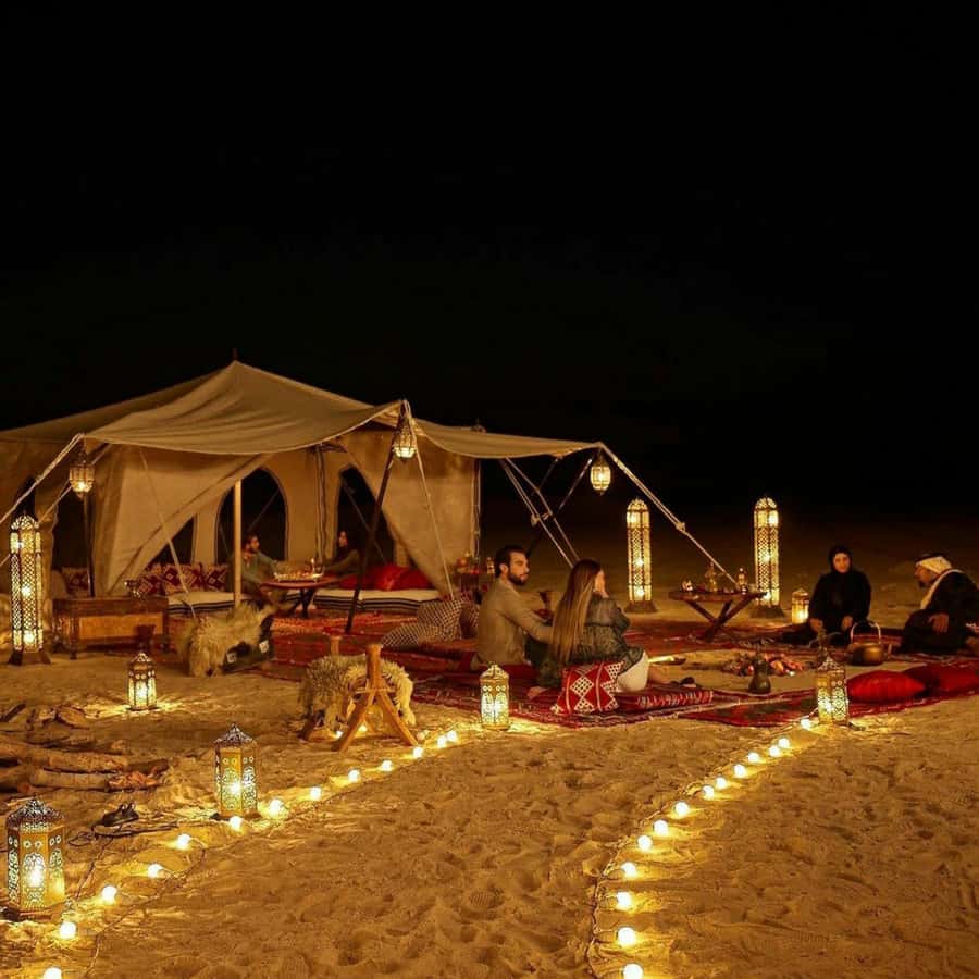 Marrakech: Camel Ride & Sunset Dinner with Fire Show - A camel ride as the sun drops