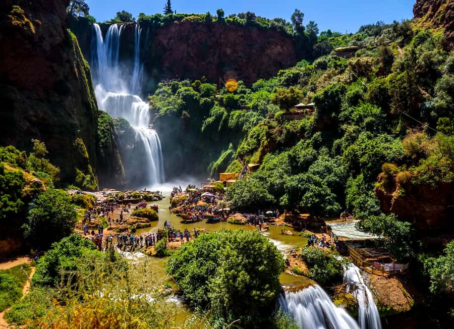 Marrakech: Day Tour to Ouzoud Waterfalls with Boat Trip - Meeting your local guide at the falls