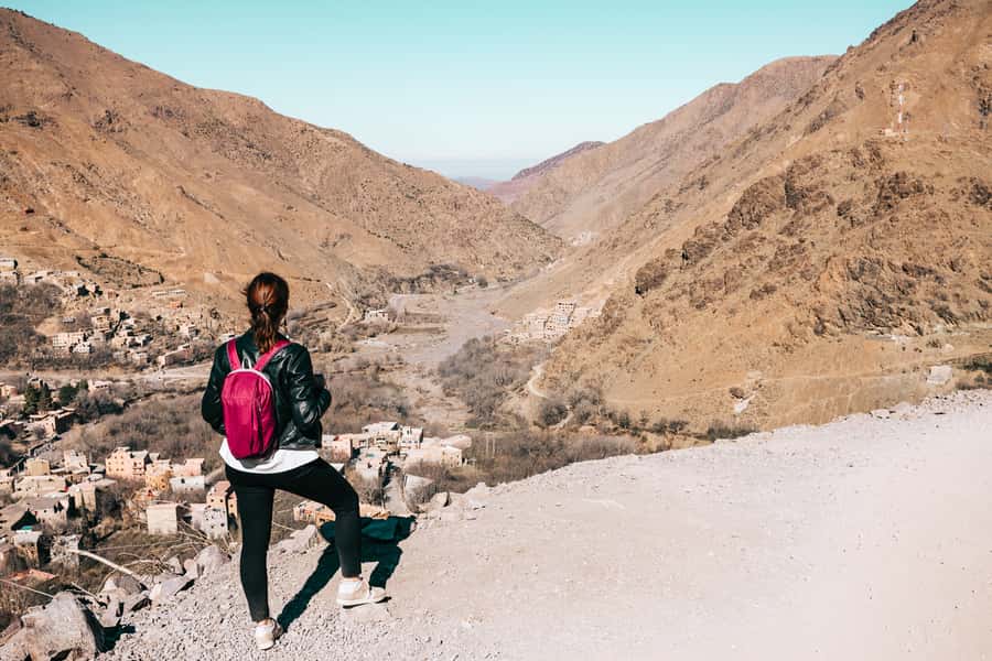 Marrakech Day trip Atlas Mountains & Agafay Desert - Meeting village life before the hike