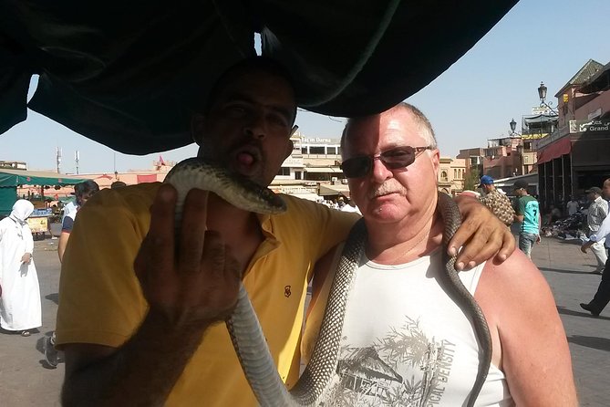 Marrakech day trip from Agadir & Taghazout - Jemaa el-Fnaa after the guided walk