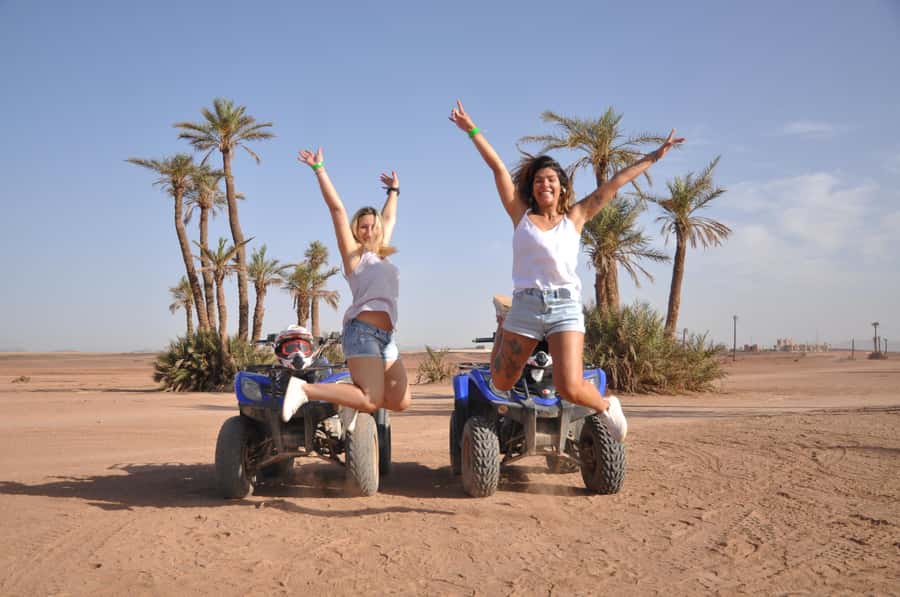 Marrakech: Desert and Palm Grove Quad Tour with Tea - Leaving Marrakech for the Palmeraie