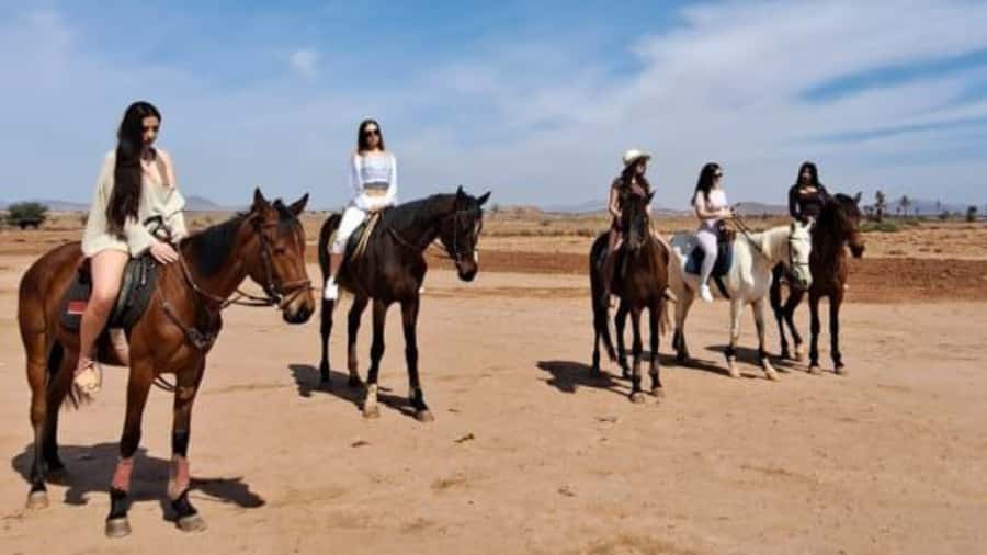 Marrakech: Desert and Palmeraie Horse Riding Tour & Transfer - Meeting the horses and getting ready