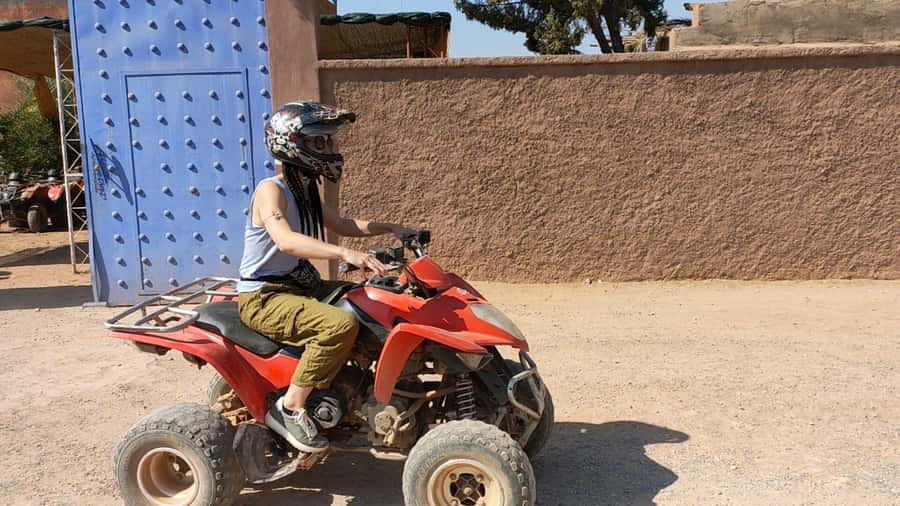 Marrakech Desert & Palm Grove Quad Bike Tour - Getting comfortable on the automatic quads