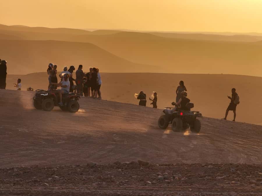 Marrakech Desert Sunset: Quad Biking, Dinner & Fire Show - The camp pool, with one important caveat
