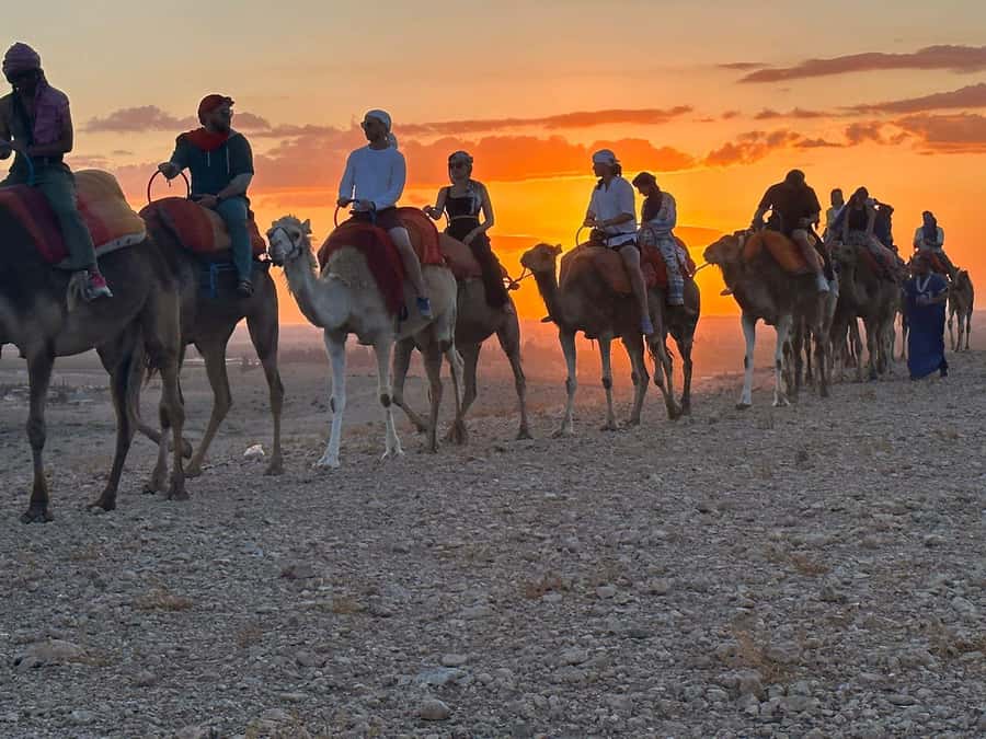 Marrakech: Desert Tour with Dinner, Show and Camel Ride - Sunset, tea, and the best hour of the evening