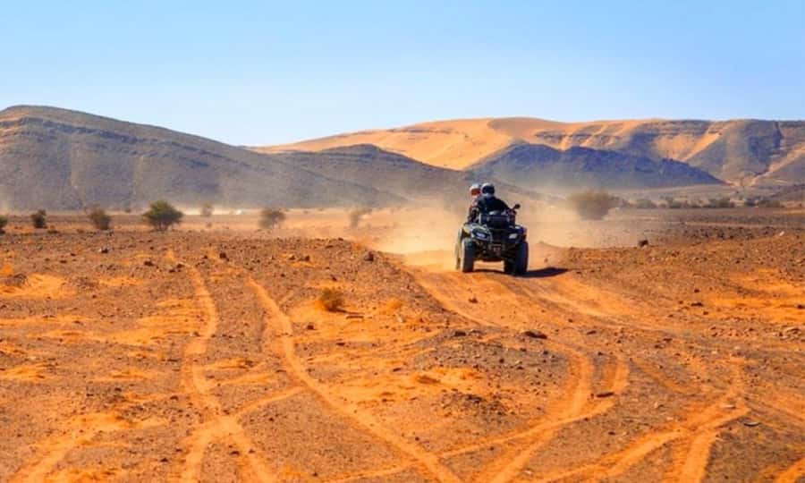 Marrakech: Dinner and Quad bike Desert Agafay Stars & show - Leaving Marrakech for the Agafay Desert
