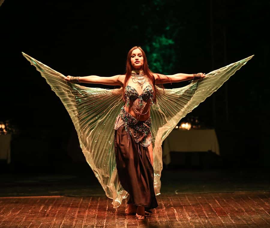 Marrakech : Dinner Show at Nouba Restaurant - The show: singers, dancers, and aerial acrobatics