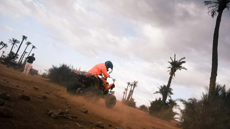 Marrakech:excursion quad in Oasis palm & jbilat desert,tea - Karim, Othman, and the value of a good guide