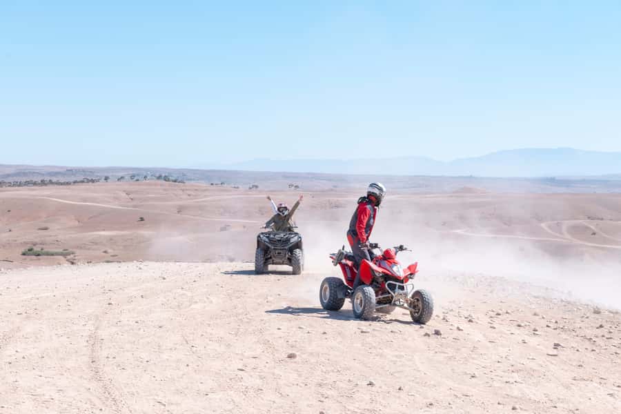Marrakech: Guided Quad Bike and Camel Ride Tour with Tea - Pickup from Marrakech and the 30-minute ride out