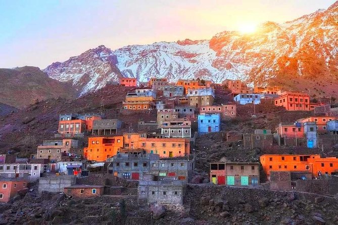 Marrakech High Atlas mountains 3 Valleys waterfalls & Camel Ride - Tea with a Berber family in Aroumd