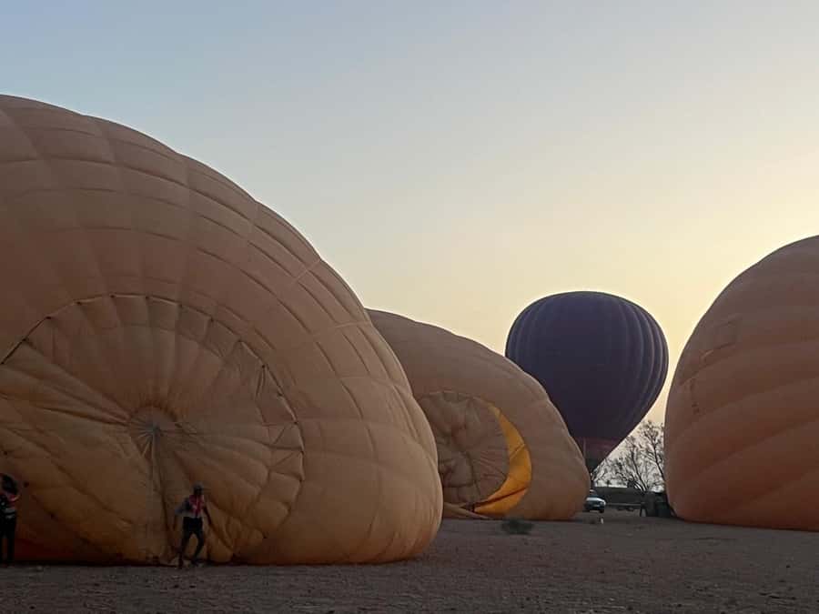 Marrakech: Hot Air Balloon Flight with Breakfast - Pickup from central Marrakech and the drive out