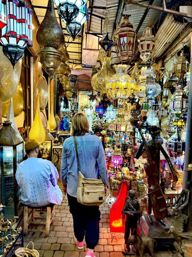 Marrakech Inviting shop around with your local guide - Rahba Kedima for spices, goods, and bargaining practice