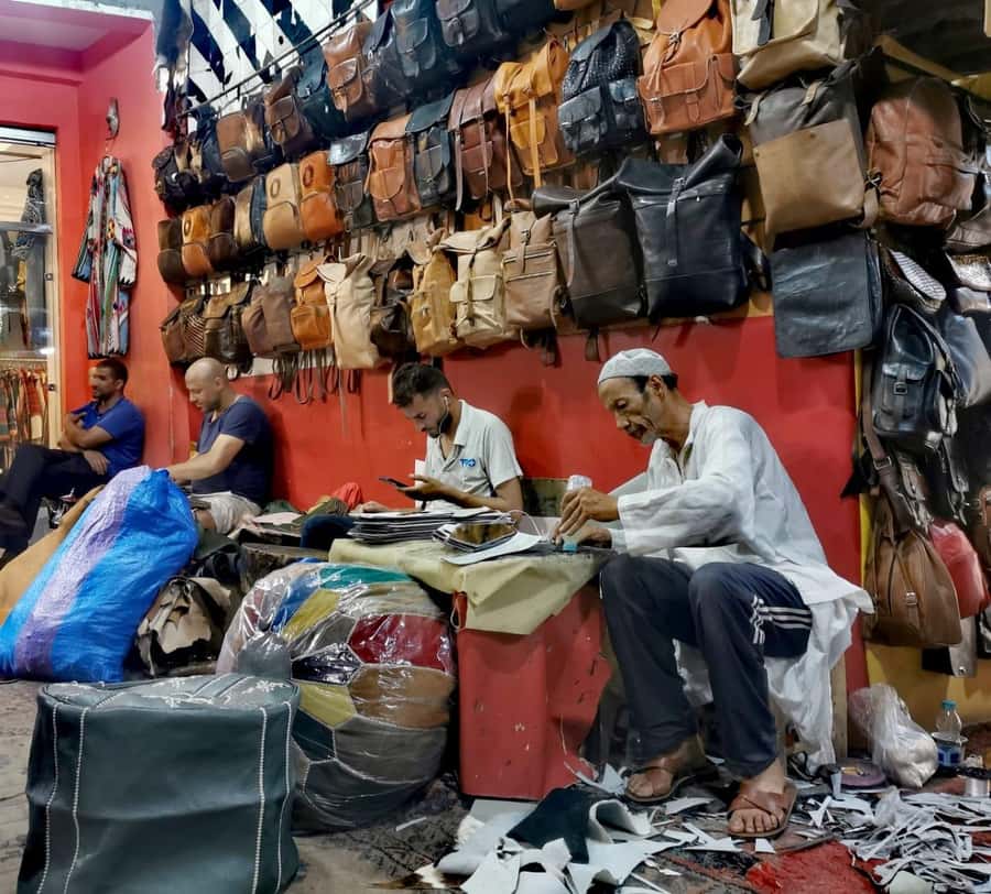 Marrakech Inviting shop around with your local guide - The craft sections beyond the main lanes