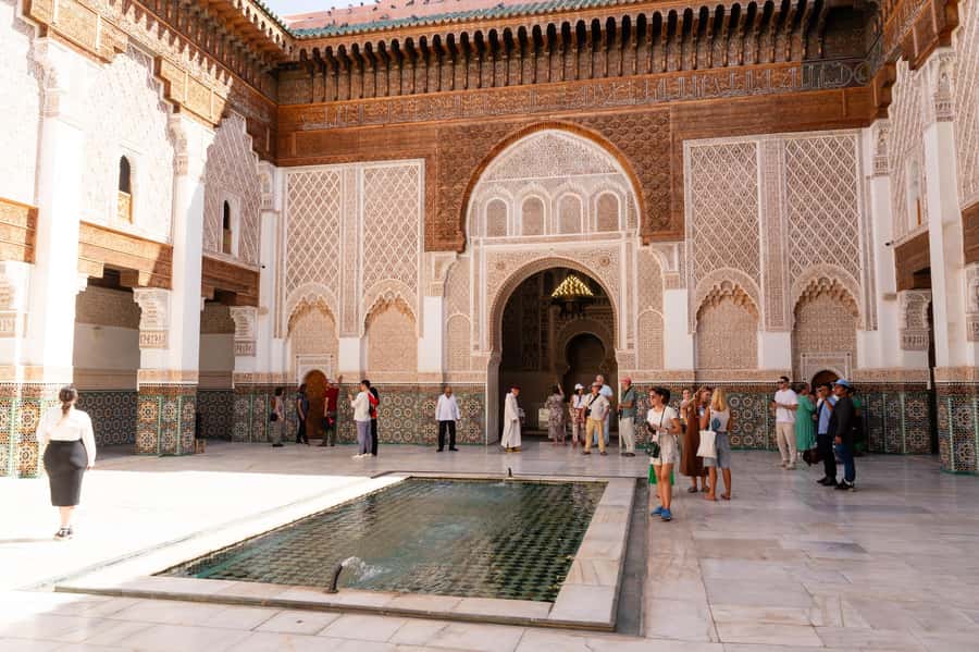 Marrakech: Madrassa Ben Youssef, Secret Garden & Medina Tour - Ending at Djemaa El Fna