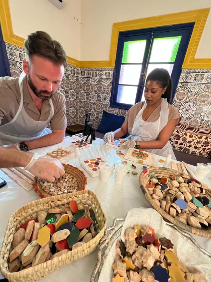 Marrakech: Make Your Own Moroccan Zellige Mosaic Masterpiece - The opening lesson: history, geometry, and color