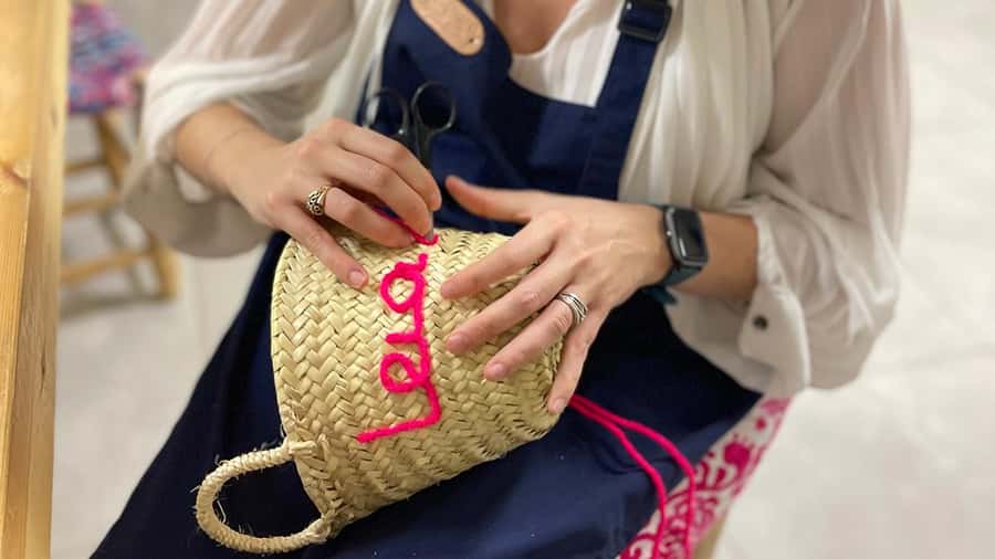 Marrakech Medina Basket Embroidery Workshop - Learning Moroccan Embroidery Techniques