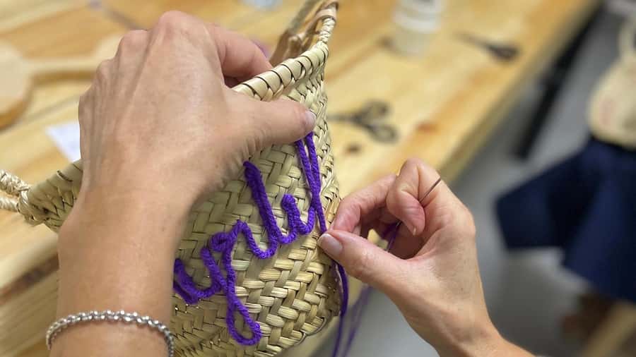 Marrakech Medina Basket Embroidery Workshop - What the $43 Price Includes