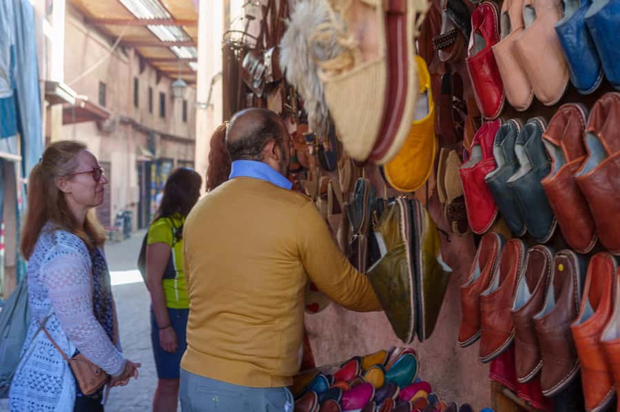 Marrakech: Medina, Souks, Artisans Guided Tour with Mint Tea - Souk El Attarine and the changing character of the market