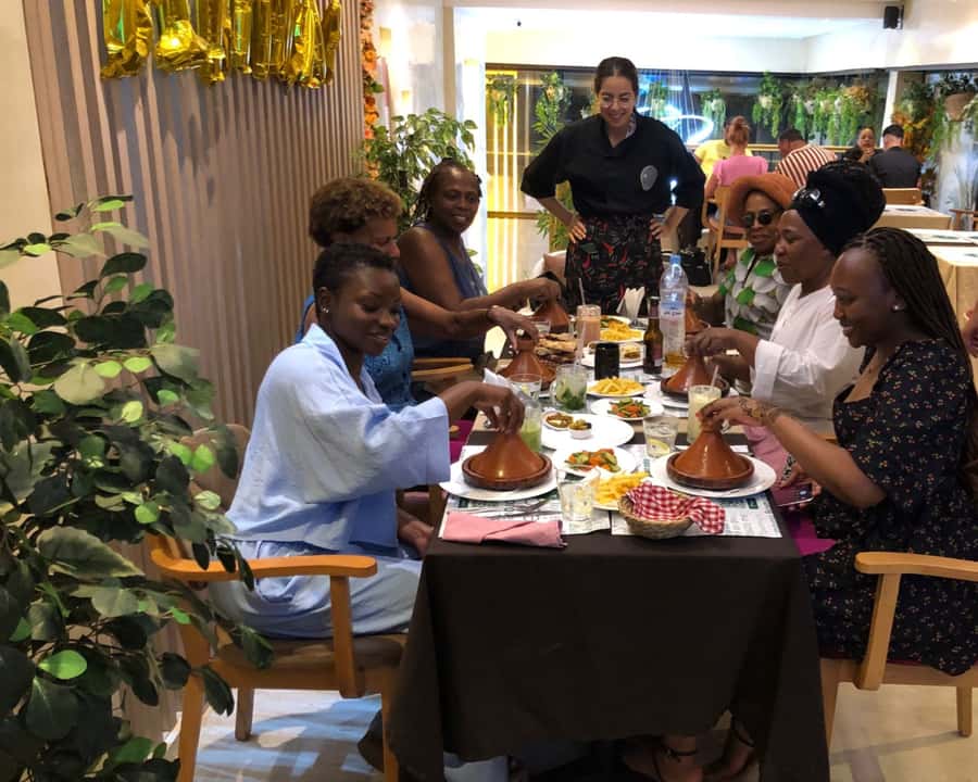 Marrakech: Moroccan Cooking Class with Pickup - Eating the meal you prepared