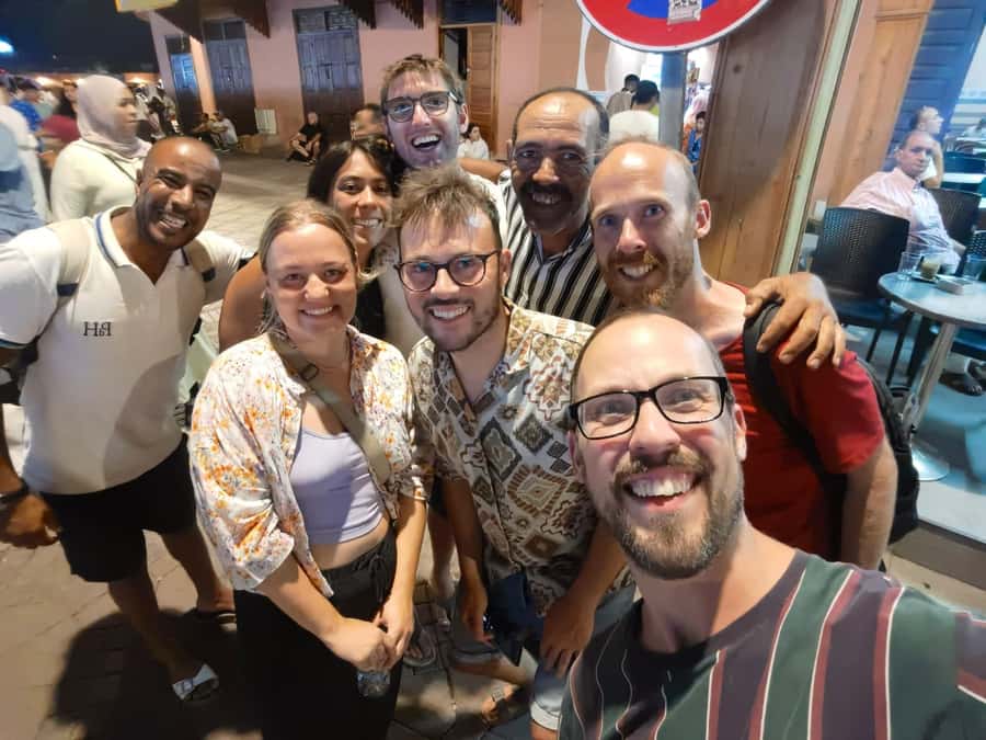 Marrakech Night Street Food Tour / Taste The Real Marrakech - Starting at Café de France after sunset