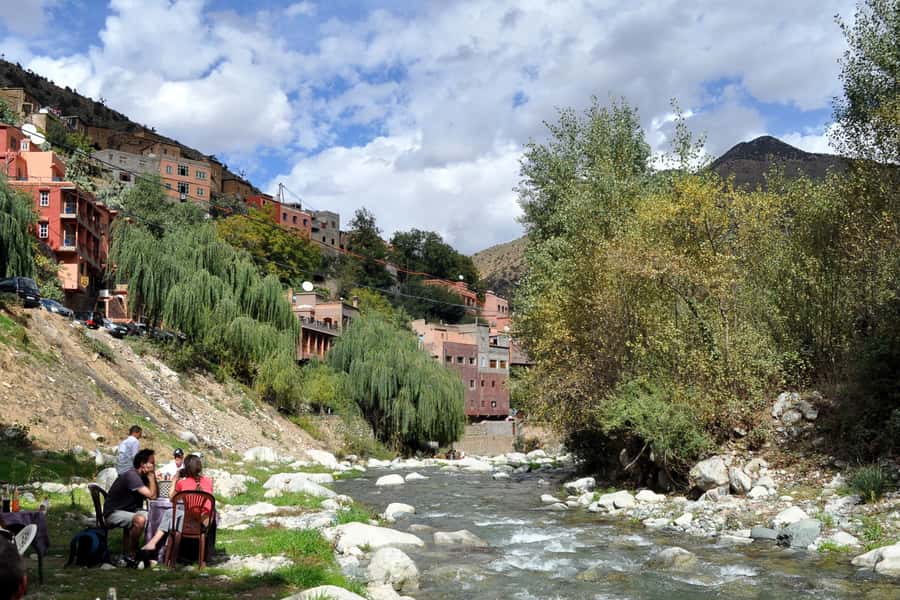 Marrakech: Ourika Valley and Atlas Mountains Day Trip - Reaching Setti Fatma and the waterfall path
