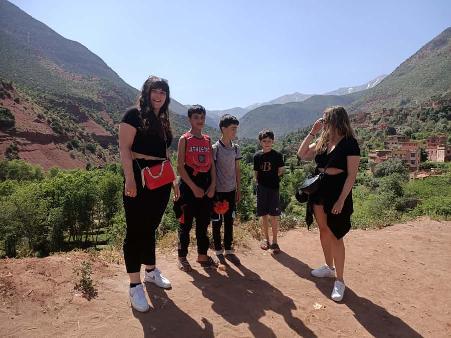 Marrakech Ourika Valley, Atlas Mountains, Waterfall + Lunch - Following the Ourika River toward Setti Fatma
