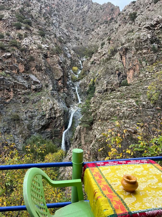 Marrakech: Ourika Valley Waterfalls Hike & Traditional Lunch - Lunch beside the river