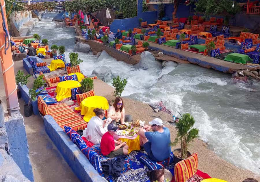 Marrakech: Ouzoud Waterfalls Trip, Guide & Boat + Lunch - Walking among olive trees and macaques