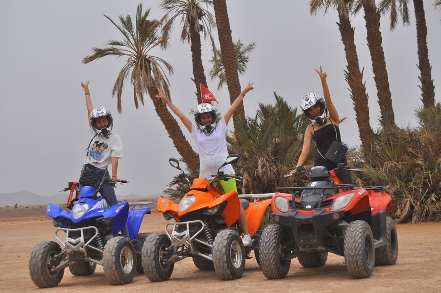 Marrakech: Palm Grove Quad Bike Tour - Language and guide support