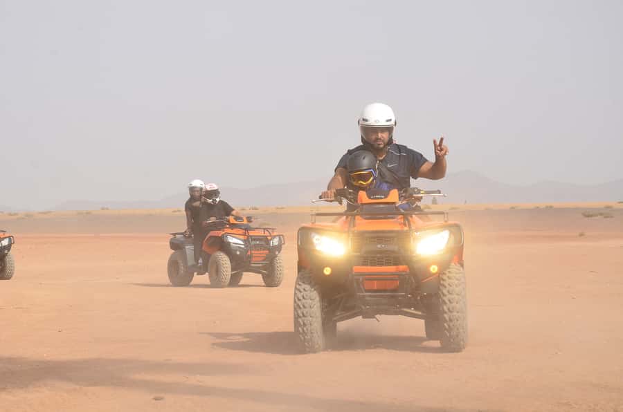 Marrakech: Palmeraie Guided Quad Tour with Tea Break - The first 45 minutes on the quad